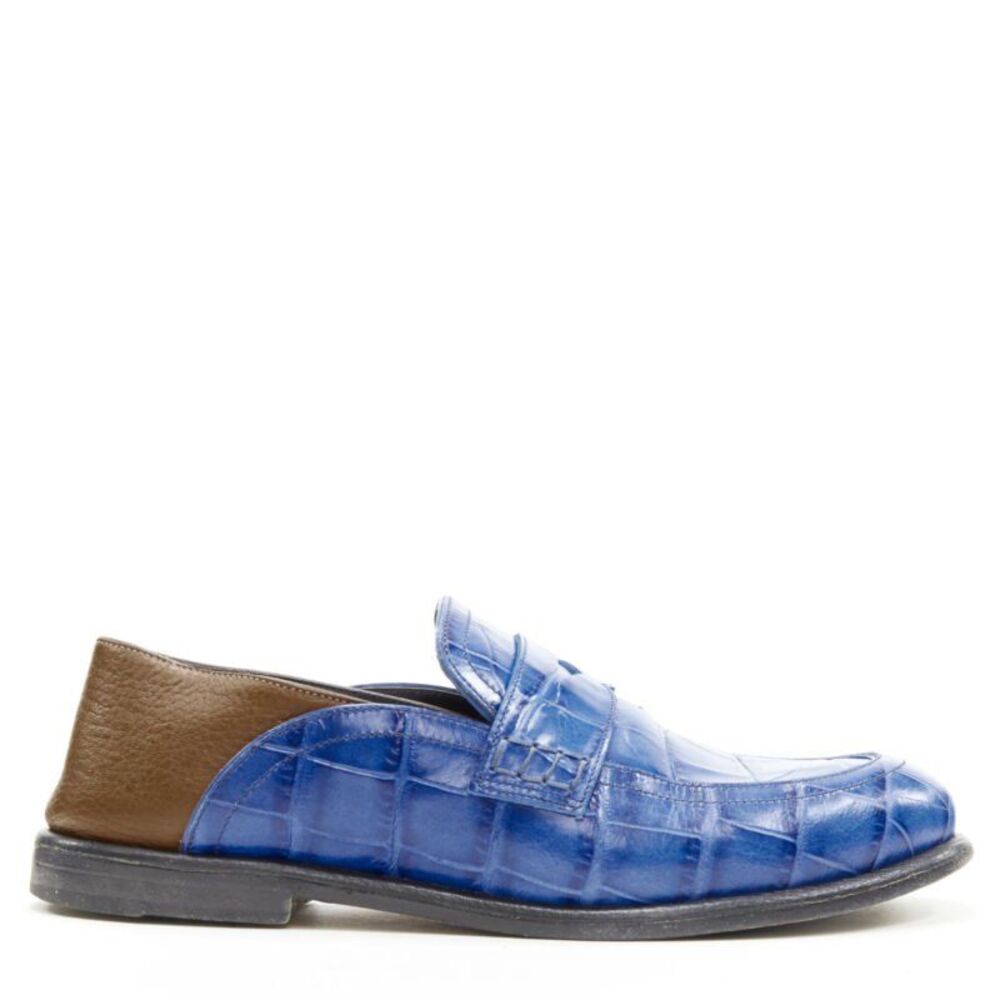 Loewe Leather Step Back Loafers